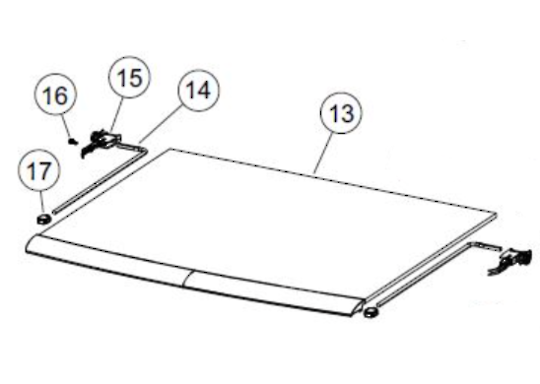Fisher Paykel Washing Machine Glass Lid Assy