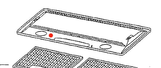 Smeg Rangehood Filter Frame P580