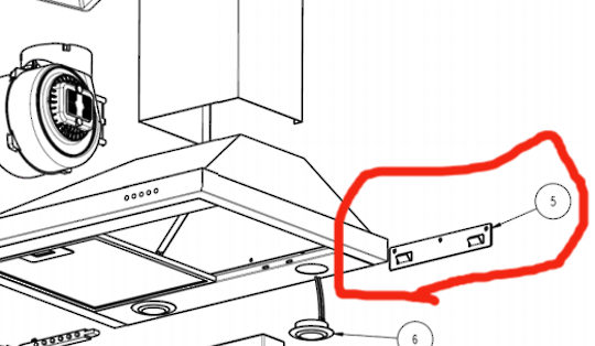 Robinhood Rangehood Bracket Bottom RWC3CL9SS