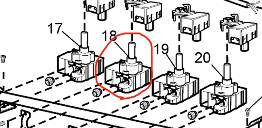 Electrolux Gas Hob Tap EHGC77BS Pnc 943253588