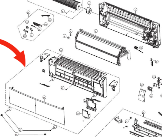 Panasonic Air-Condition and Heat Pump Front Cover