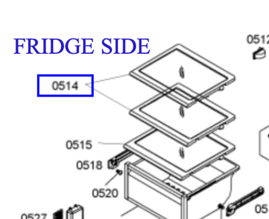 Bosch Fridge Side Top Or 2ND Shelf