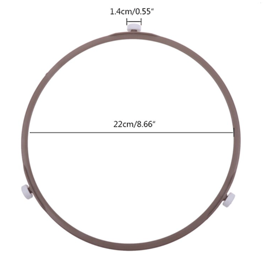 Microwave Roller Ring Plate Wheels Outer Diameter 225mm