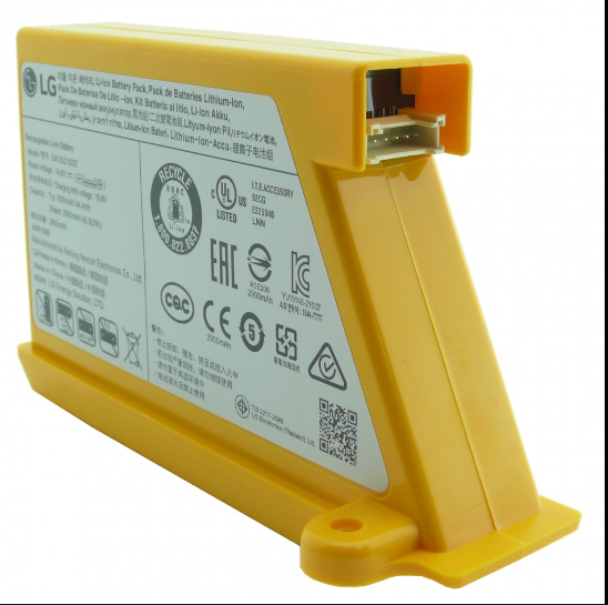 Roboking Vacuum 14.4V Li-Ion Battery-Yellow-Genuine for LG