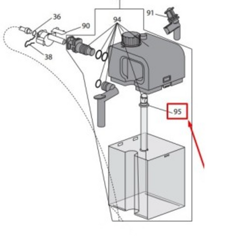 Delonghi Lattissima Coffee Machine Milk Tube