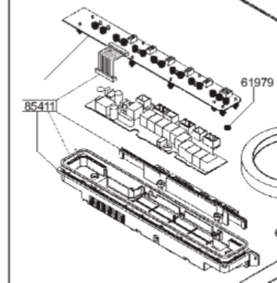 Smeg Ceramic Hob Pcb SE2640TD2 SE2640TD2 AP2640DE2