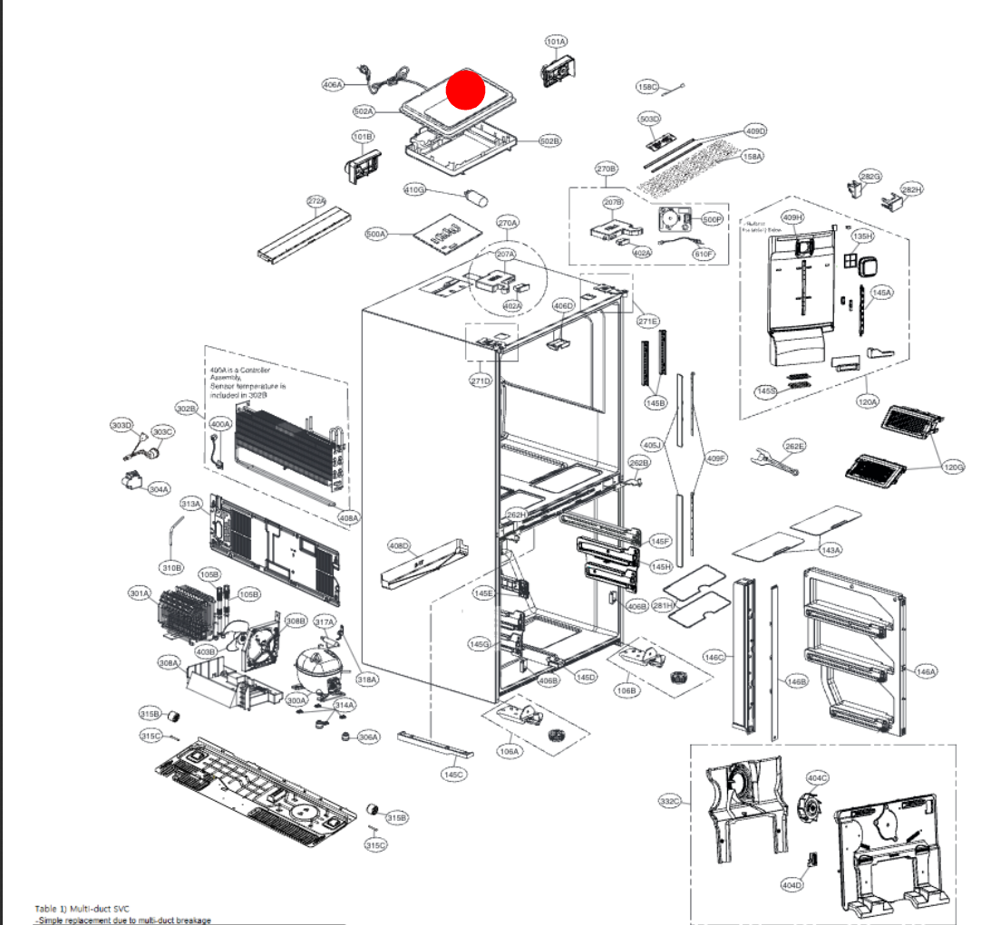 Lg Fridge PCB GF-6D725BGL