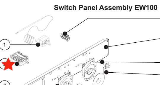 Westinghouse Simpson Oven Multi Function Multifunction Switch