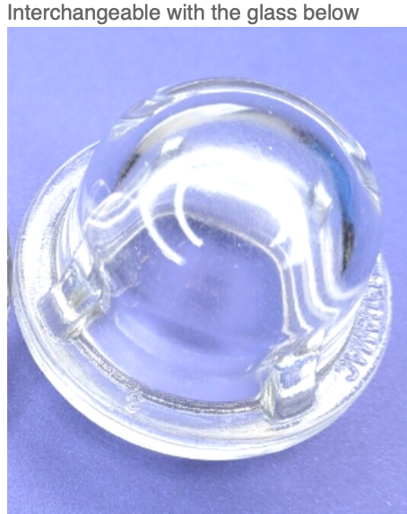 Oven Light Lamp Glass Cover 42mm Screw Area