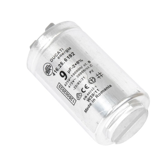 Dryer Capacitor 9uF 9 Micro-Farad for Electrolux 416.25.6192 416256192