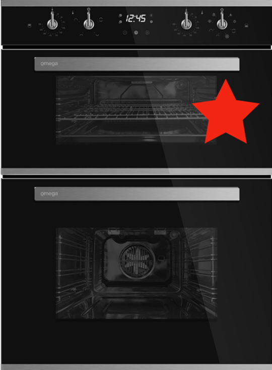 Omega Oven Upper Section Complete Door Assy ODO684XTGG