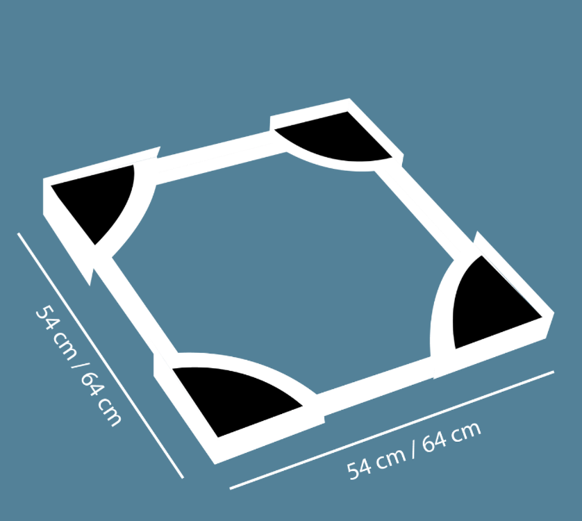 Universal Washing Machine Dryer Stacking Kit – Fits 540mm to 640mm Wide Laundry Appliances