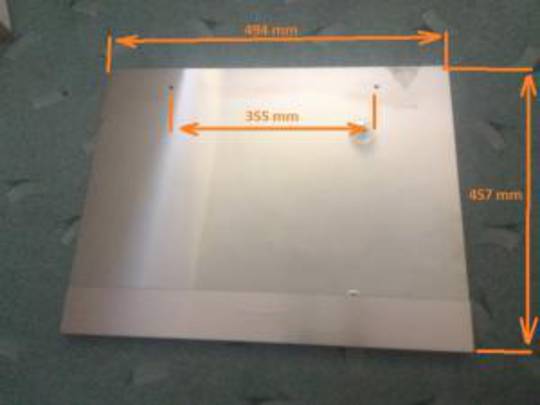 Baumatic Oven BK632PBS Outer Glass Door External Mirror Door Glass