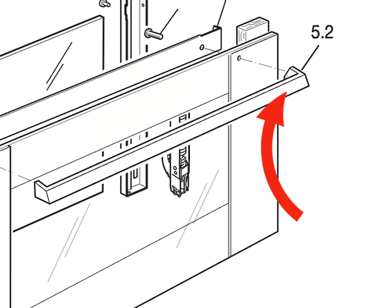 Delonghi Oven Handle DEF909GW C9S0DA100X