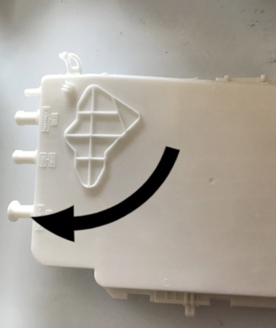 Samsung Washing Machine Soap Dispenser Cover - WD0754W8E/XSA WD10J8420GW/SA WF0754W7V/XSA WF0754W7V1/XSA WF0854W8E/XSA ***16006A
