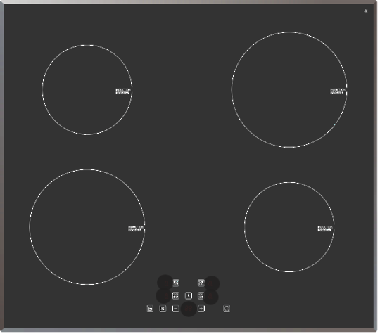 Eurotech Cooktop Only Glass ED-IC604