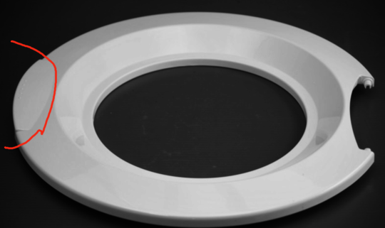 Haier Cloth Dryer Door Outer Frame - HDY60M, HDY60, HDY-M60, HDY-M40 NO LONGER AVAILABLE