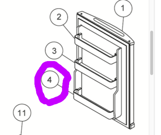 Haier Fridge Lowest Shelf On Door