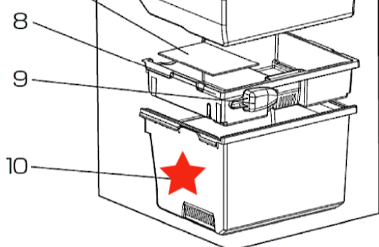 Mitsubishi Freezer Bin Draw MR-CX370EJL-ST-A1 MR-CX402EJ