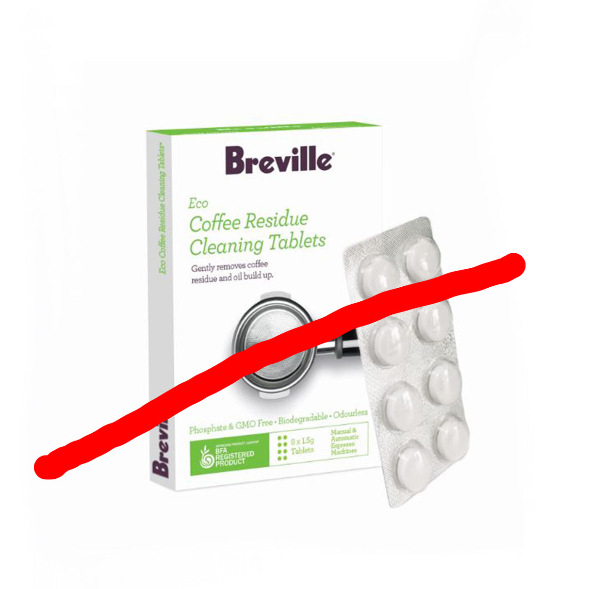 Breville Eco Coffee Residue Cleaner 8 Tablets