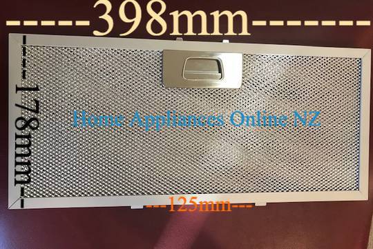 Fisher & Paykel Robinhood Rangehood Aluminium Filter 398mm x 178mm