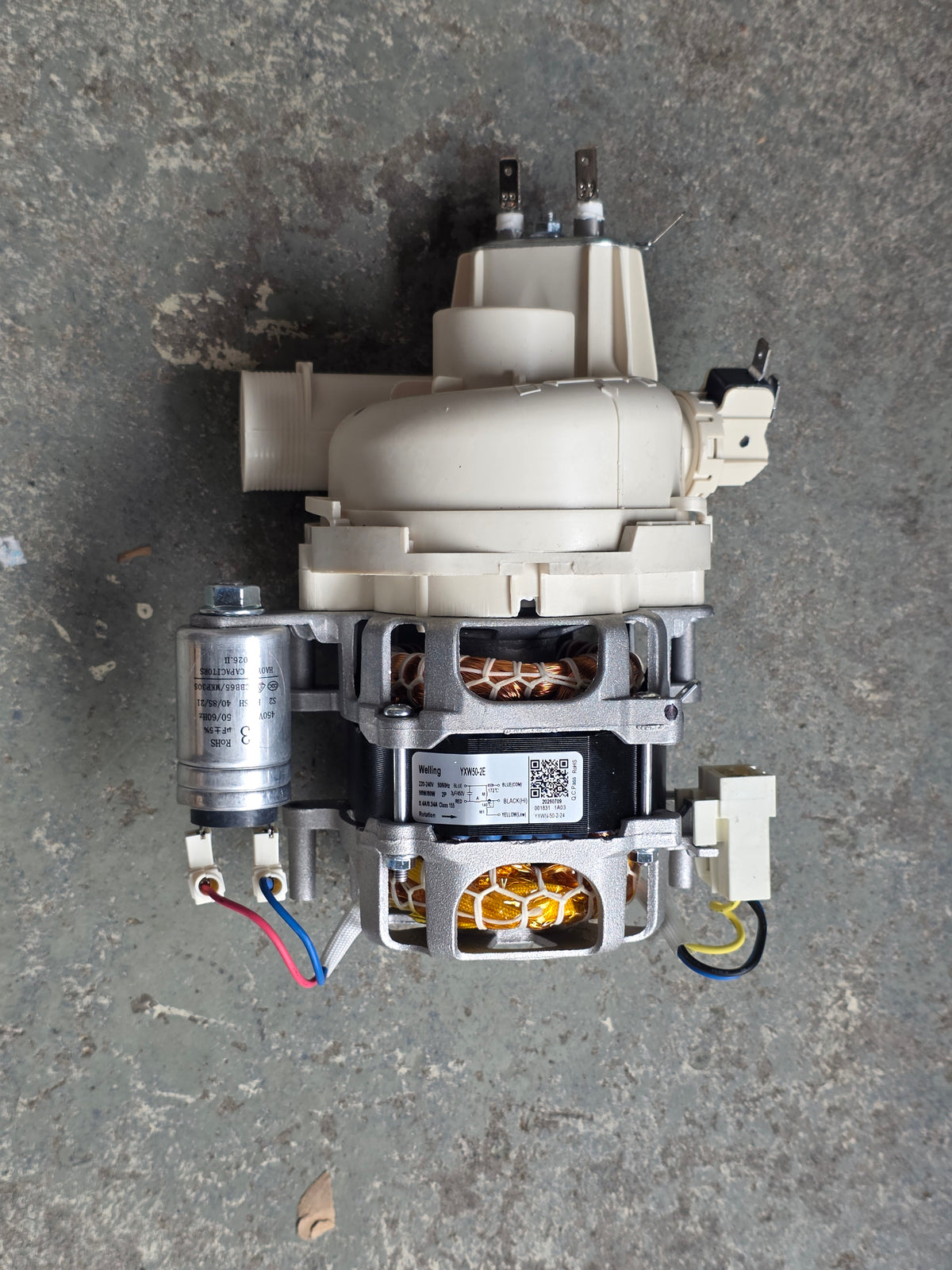 Samsung Dishwasher Wash Pump Wash Motor Including Heater DW60M6055FS, DW60M6055SA, *1507A