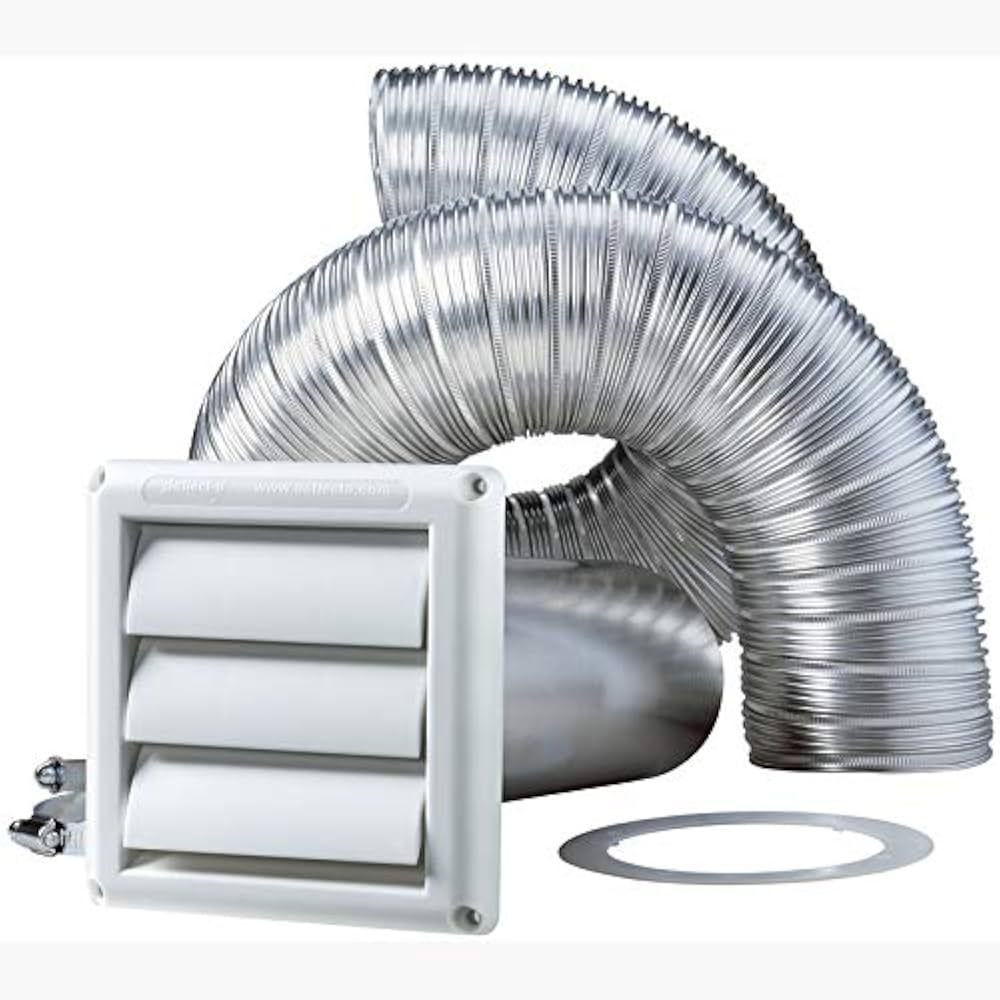 Ventilation Kit for Clothes Dryers and Kitchen Rangehoods – Wall or Ceiling Installation (SK8WA)