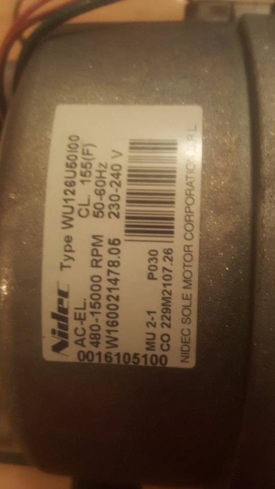Indesit Ariston Washing Machine Front Loader Motor WU126U50100