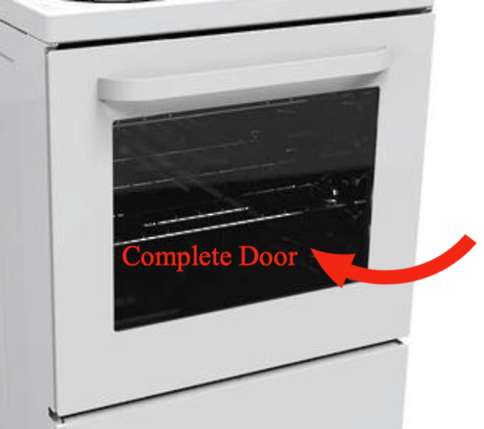 Parmco Oven Complete Door FS60R-4W, FS60R-8W and