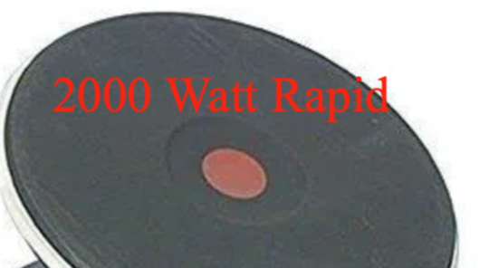 Hot Plate Element Large Rapid BK60FHPSS, 2000 Watt