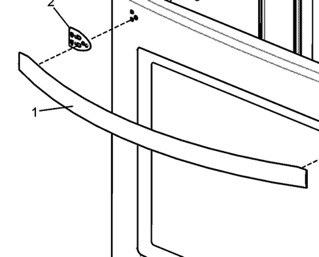 Westinghouse Oven Door Handle 4U613W, 4U612W, 4U600W