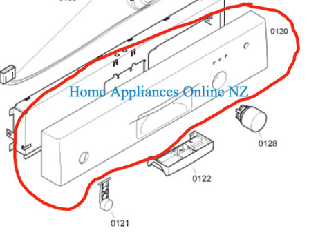 Bosch Dishwasher Control Panel SGU53E15AU/14
