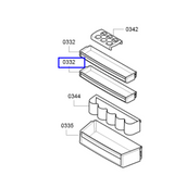 Bosch Fridge Door Top Or Middle Shelf 471mm X 105mm