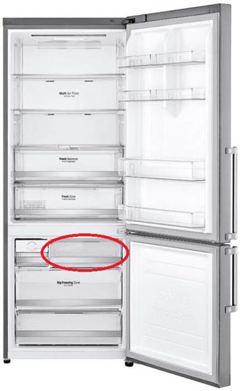LG Fridge Freezer Top Drawer Right Side for GB-455MBL, GB-455PL, GB-W455MBL & GC-B529NLCF