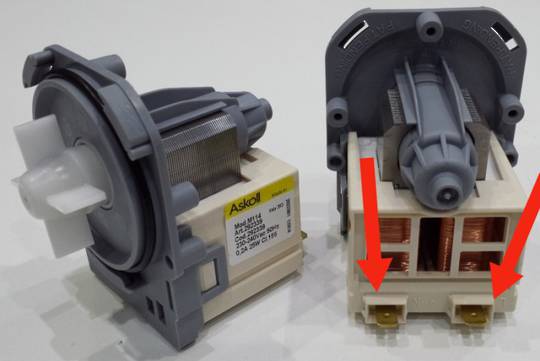 Washing Machine Or Dishwasher Drain Pump Separate Electrical Plug Socket Type 2