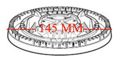 Delonghi Cooktop Wok Burner Crown Base Skirt
