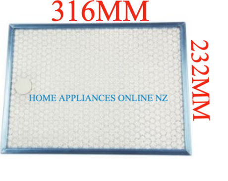 Smeg Rangehood Aluminium Filter K20L, 89.K4L