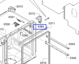 Bosch Dishwasher Cutlery Basket Repair Set Role