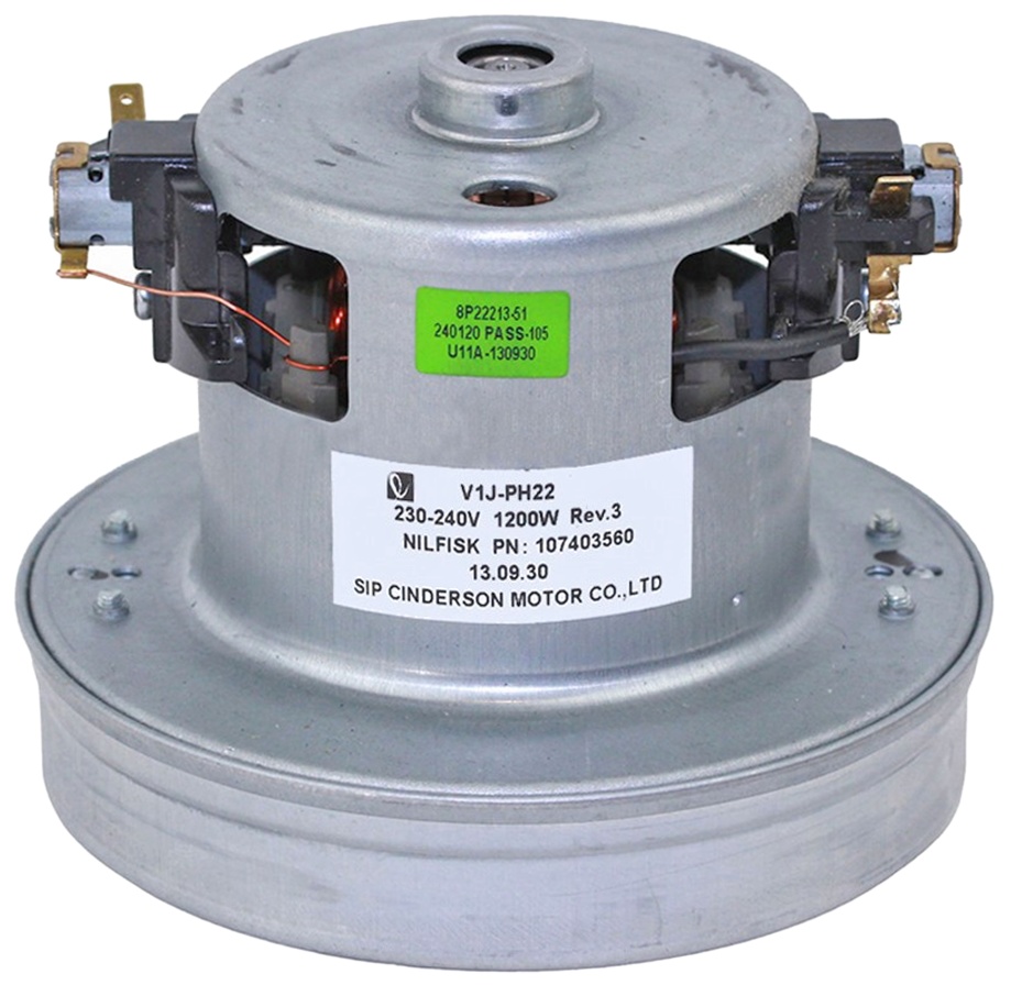 Nilfisk Vacuum Cleaner Motor 1200W – Genuine Flow-Through Motor –