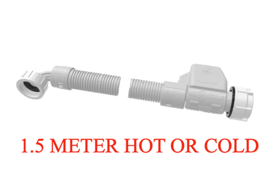Bosch Washing Machine Inlet Hose Hot Or Cold With Safety Valve WAK24161AU/03, WAE24270AU, WAE22462AU/29, **7861