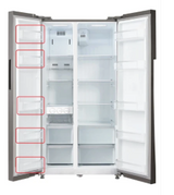 Midea Freezer Door Shelf Small Tray 12131000005683 – MERS530FGE02, MDRS678FGF02