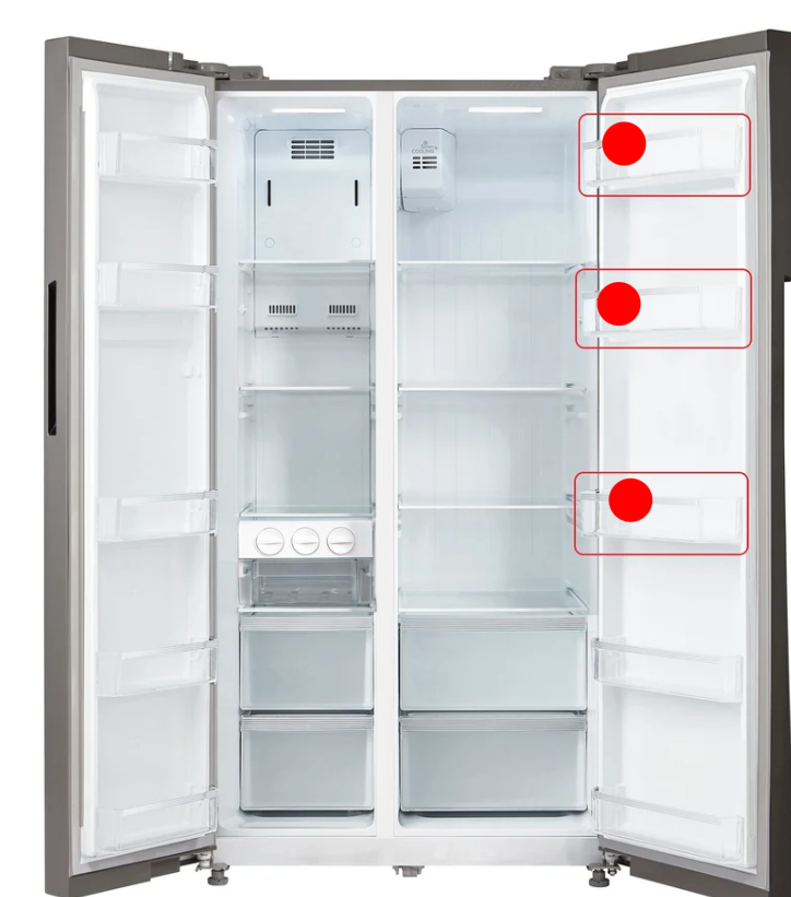 Midea Fridge Door Shelf Middle Or Top Tray Larger  12131000005957 – MDRS710SBF02AP, MDRS710SBF22AP