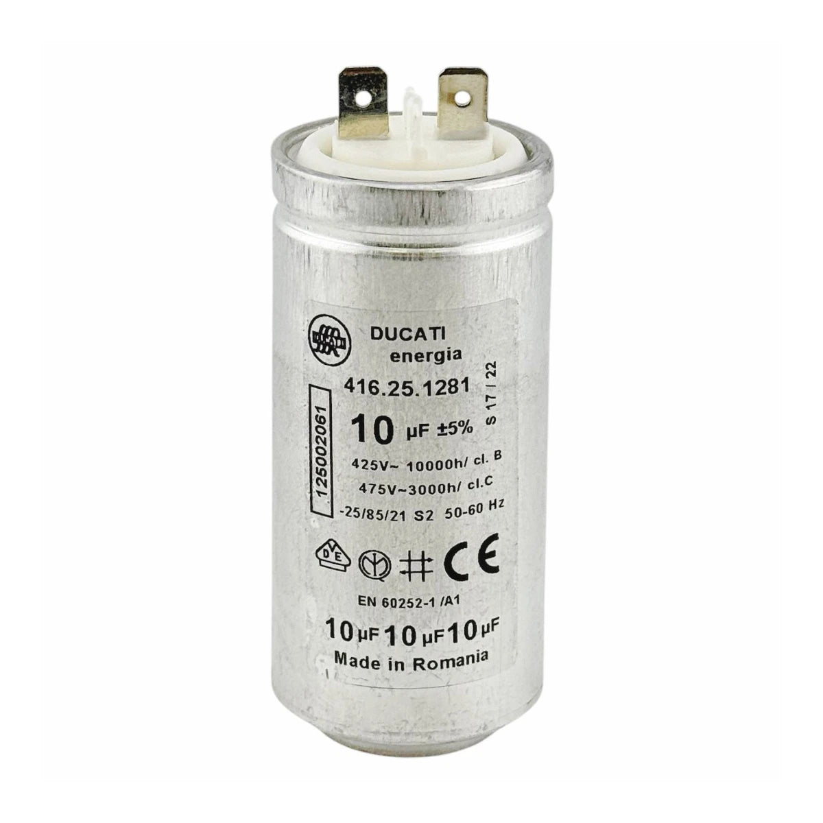 Electrolux AEG Washing Machine Dryer Capacitor Motor DUCATI 416.25.1281 10UF