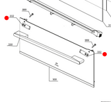 Electrolux Oven Door Outer Glass Spacer for Door Handle EFEP916DSE EFEP956DSE EVEP916DSE Price for Each