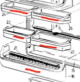 Westinghouse and Simpson Fridge Bottle Shelve and Other Door Shelves
