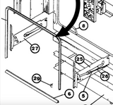 Vulcan Oven Door Seal 089E, 1195MM Long