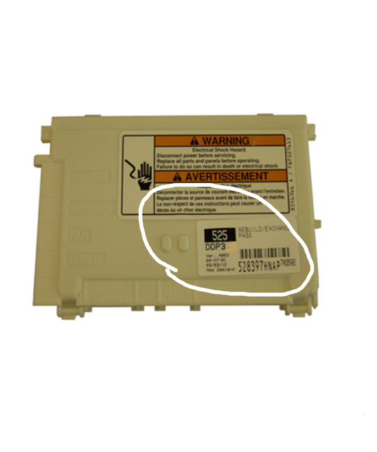 Dd603 Rota Fisher Paykel Dishdrawer Lcd Display DD603, DS603, Phase 3, *043P ...