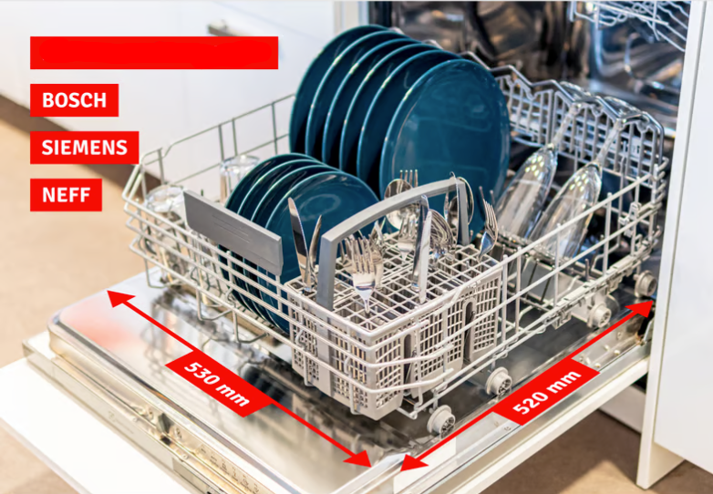 Bosch Siemens Dishwasher Lower Basket Complete With Cutlery Basket