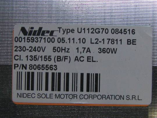 Asko Washing Machine Motor W6021AFTER 09.2002