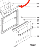 Asko Oven Door Upper Inner Trim Op